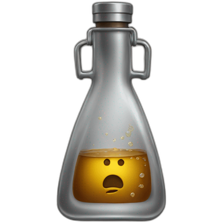 unhealthy flask emoji