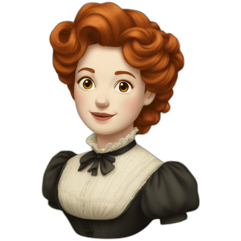 Victorian Redhead emoji