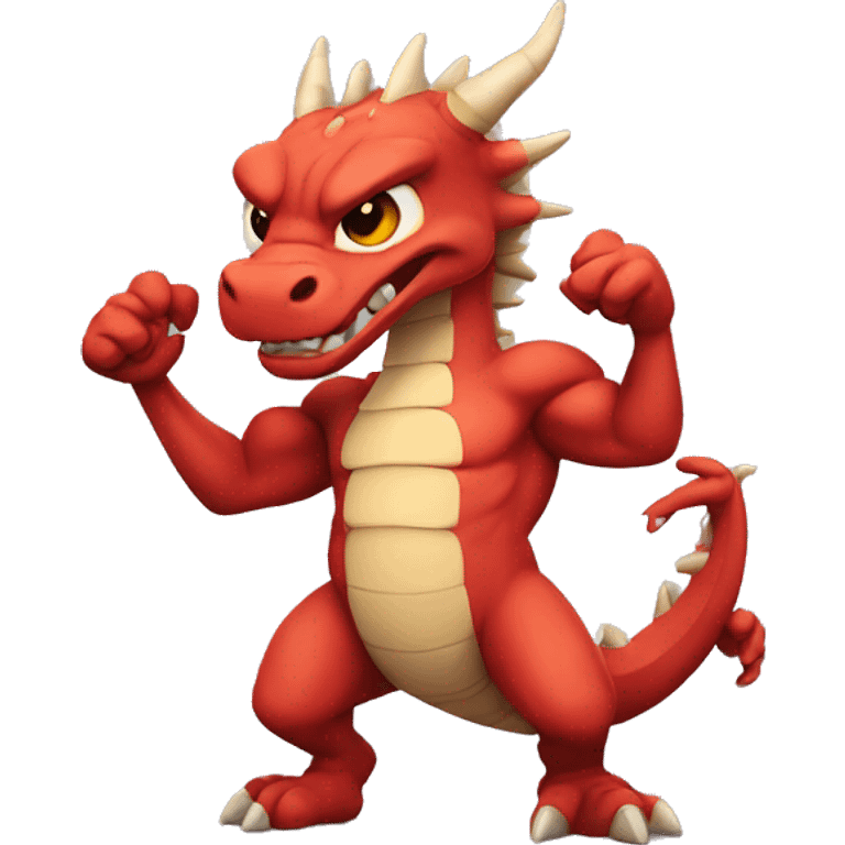 dragon with muscles emoji