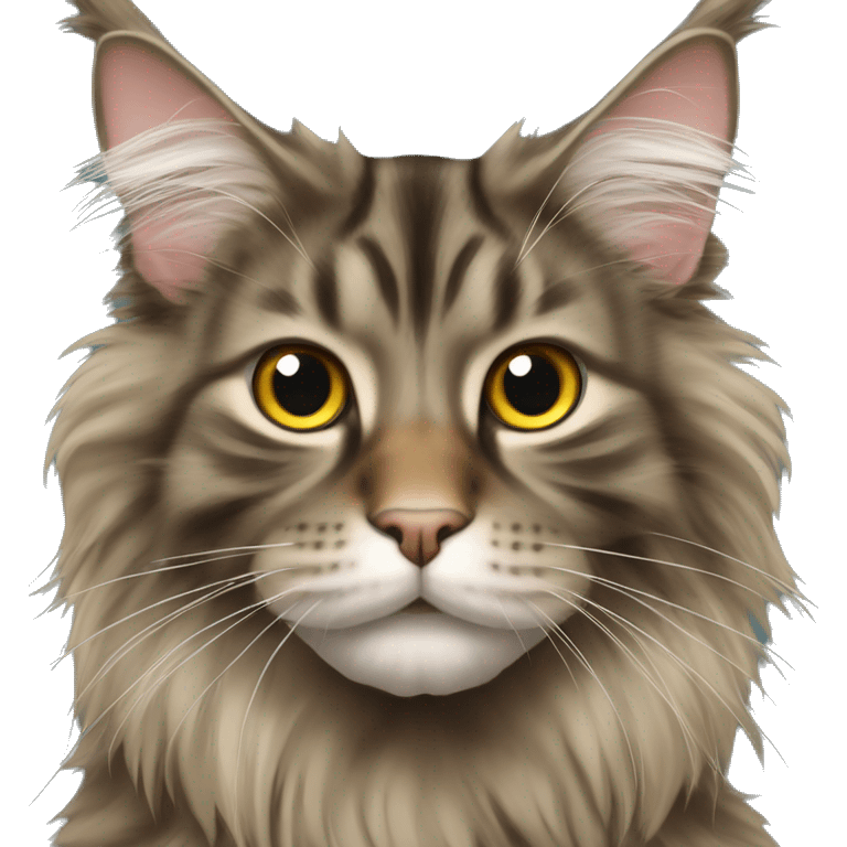 The Maine Coon cat emoji