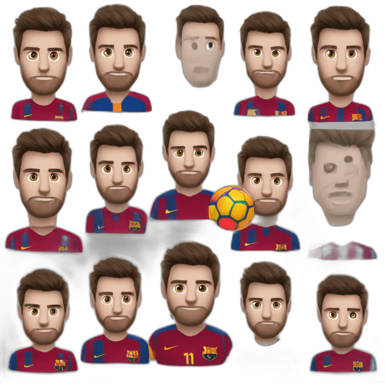 messi combinado con iroman emoji