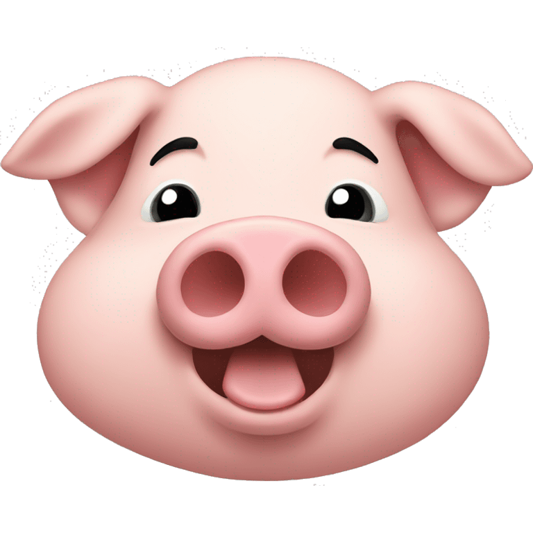 Pig kissing emoji