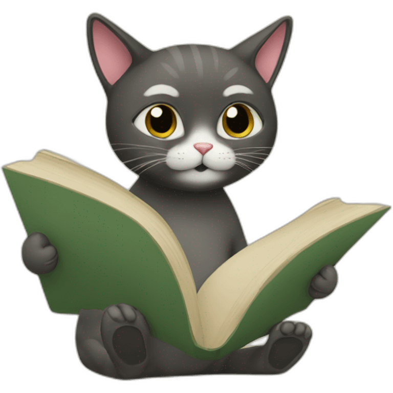 Cat reader emoji