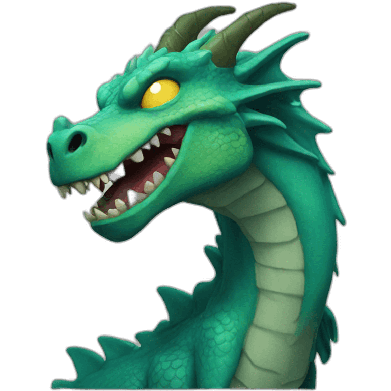 Un Dragon-zombie emoji