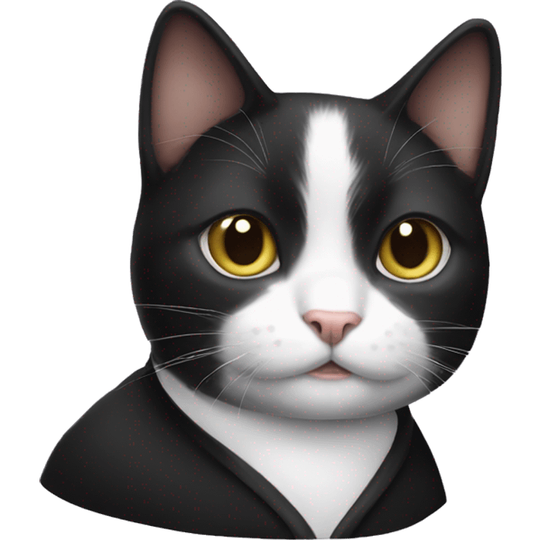 Tuxedo cat emoji