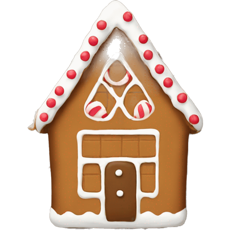 Gingerbread house emoji