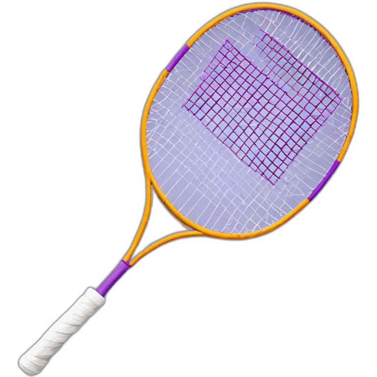 Raquette de badminton vilolette emoji