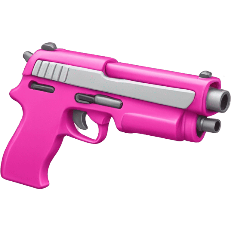 Pink cute gun emoji