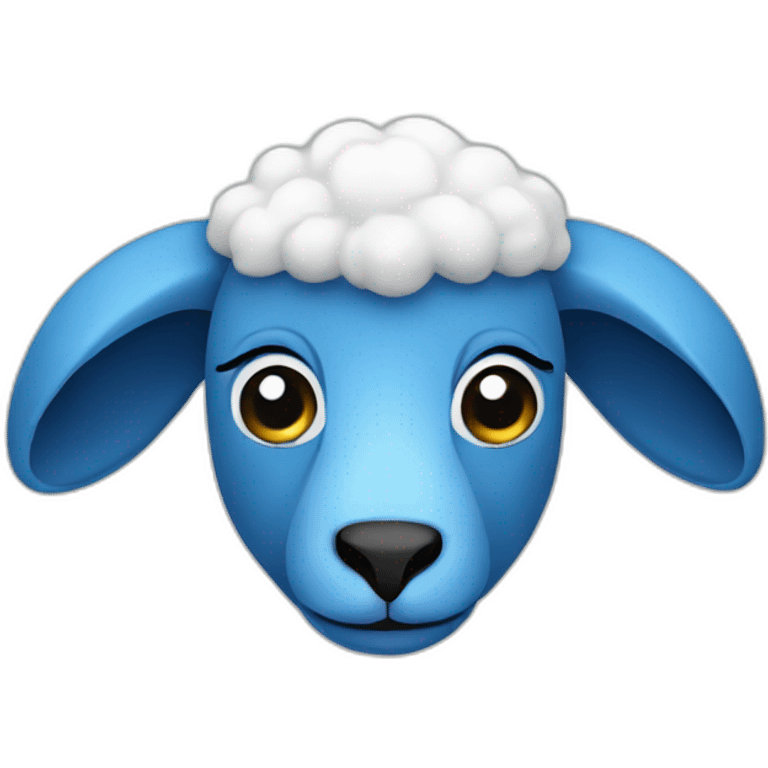 Sheep-blue emoji