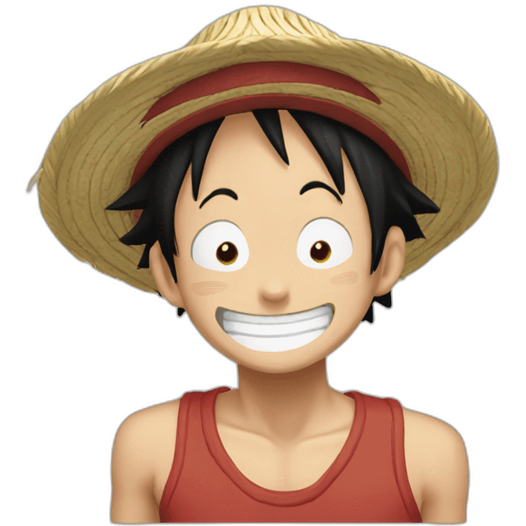 Luffy laught emoji