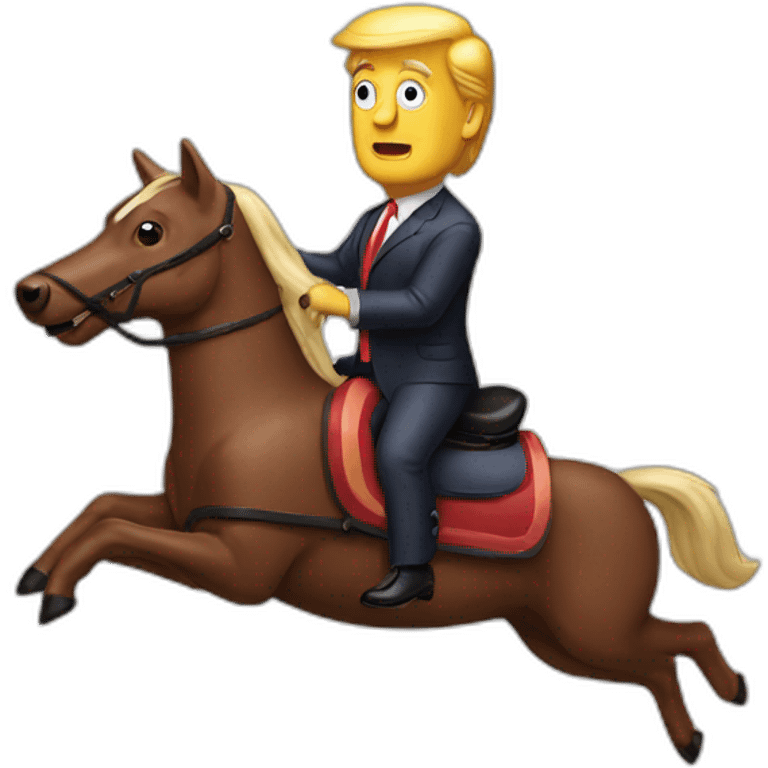 trump-riding-sausage emoji