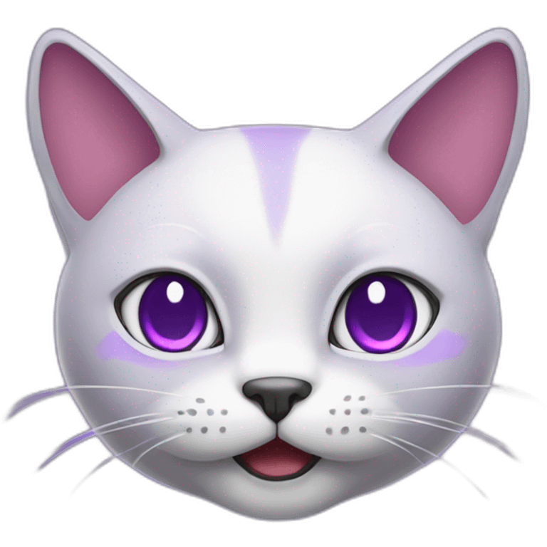 Purple cat twitch emoji