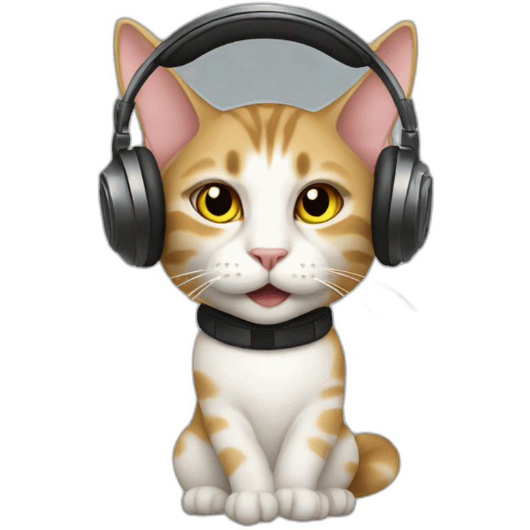 Cat dj emoji