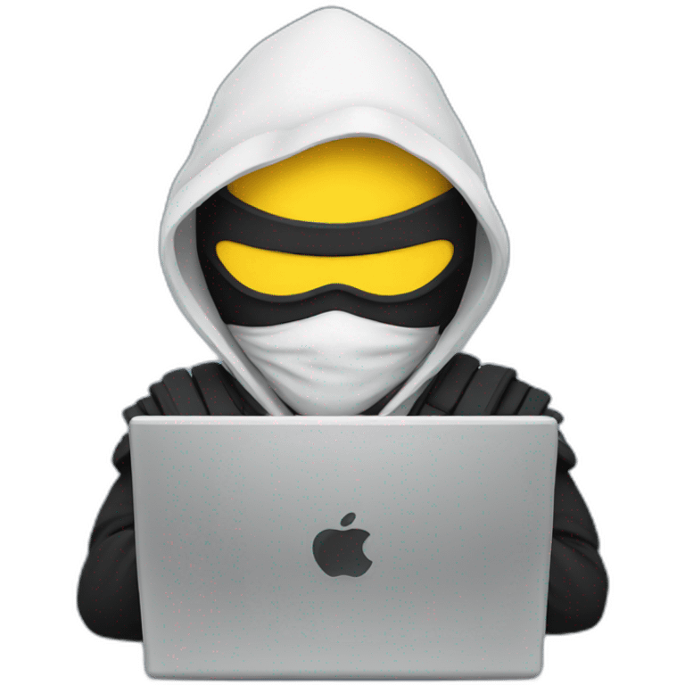 a ninja with laptop emoji