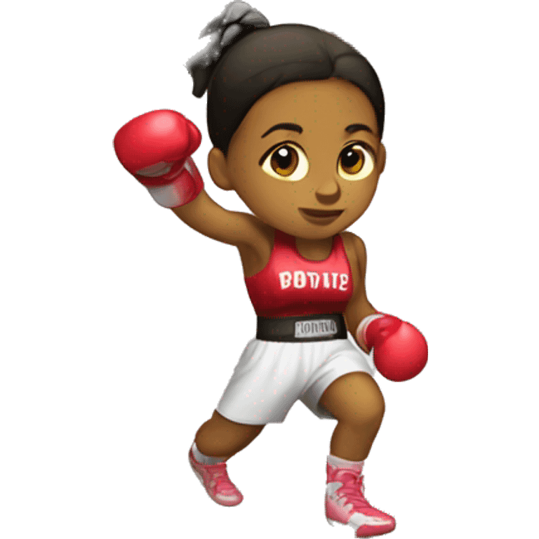 boxing girl  emoji