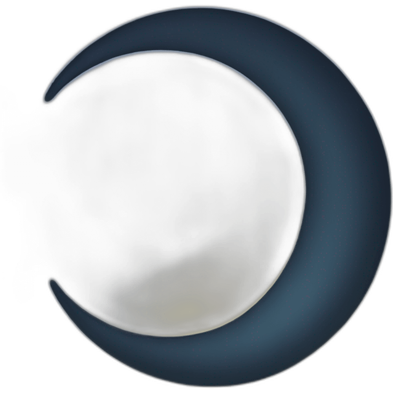 crescent moon emoji