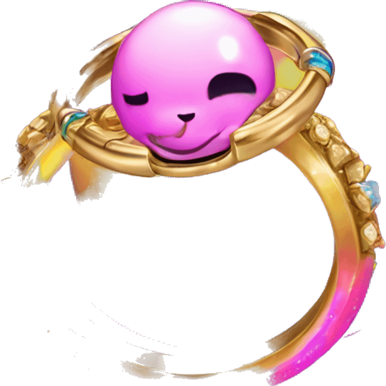 lisa frank planet with rings emoji