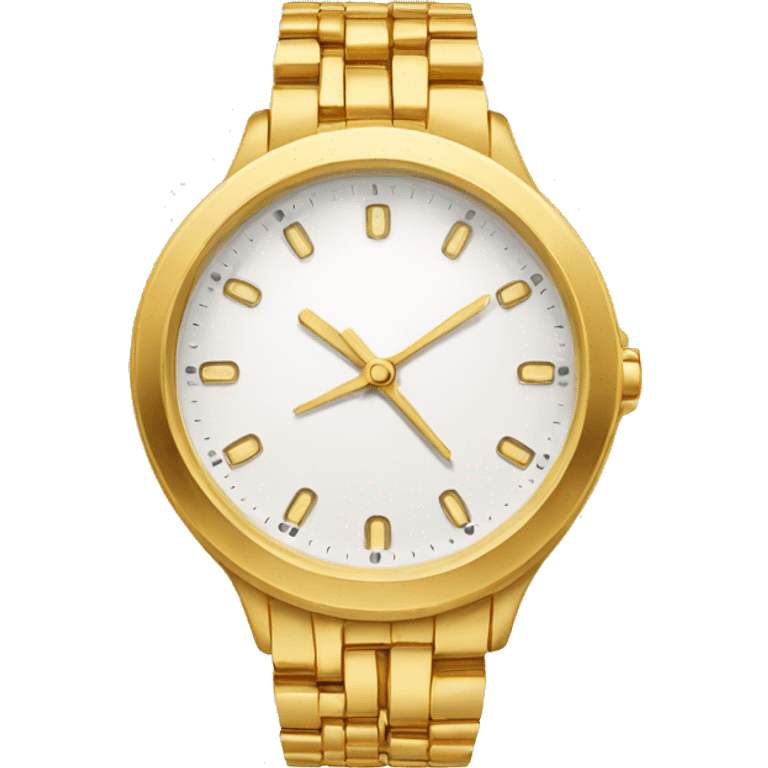 Gold dainty circular watch  emoji