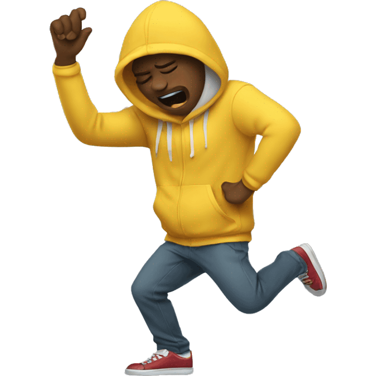 person doing a dab emoji