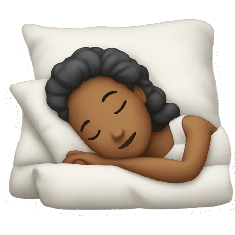 A woman sleeping emoji