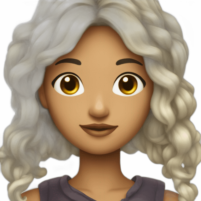 hada magica de cabello oscuro  emoji