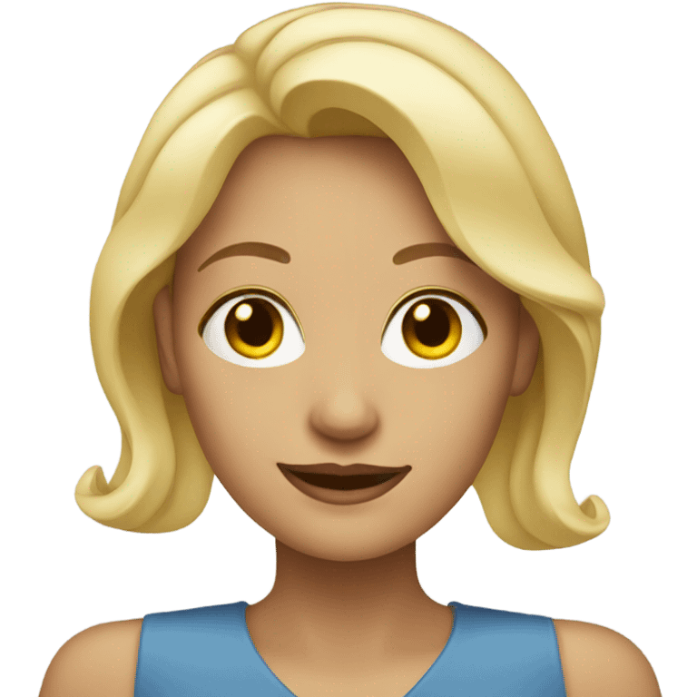 blonde woman emoji