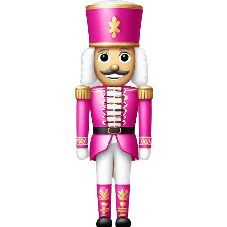 Pink and white themed nutcrackers  emoji