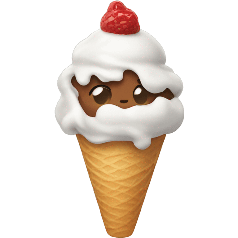 Coquette ice cream  emoji