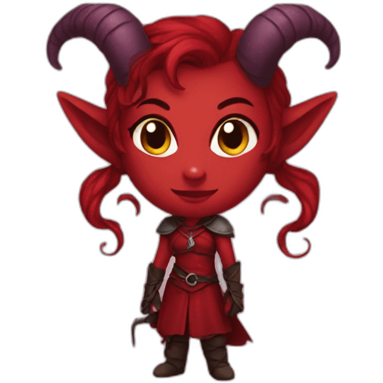 red female tiefling emoji