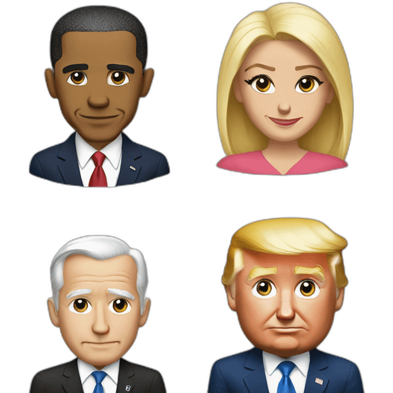 Bush Obama trump biden emoji