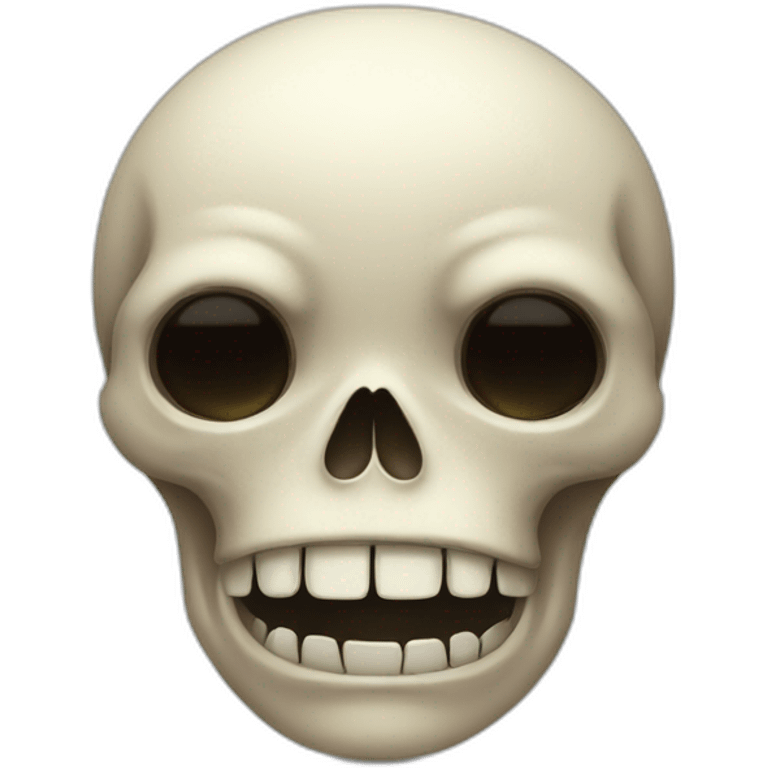 Skull sad crying emoji