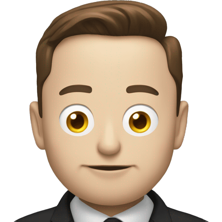 Elon Musk with Tesla emoji