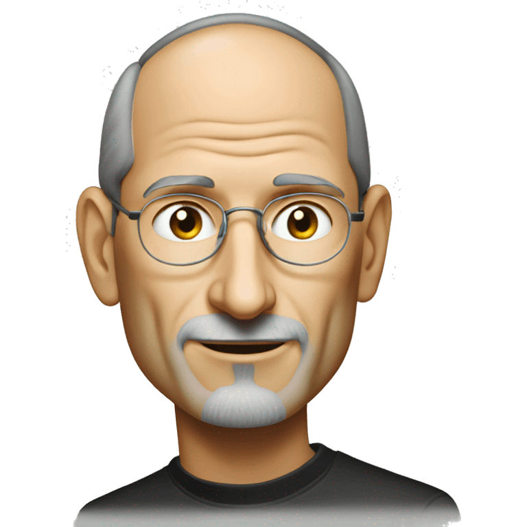 Steve jobs with iphone emoji