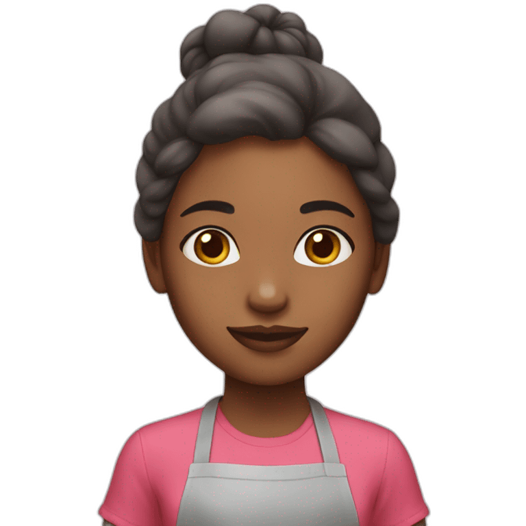 girl cooking light color skin emoji