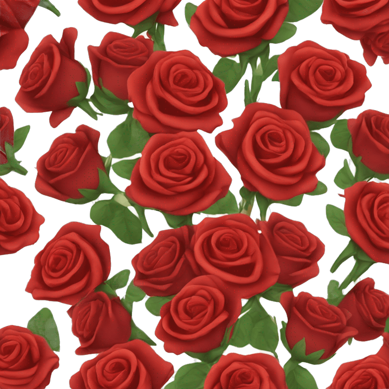 Bouquet of red roses emoji