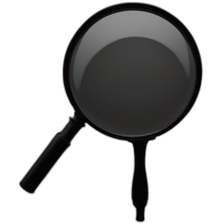 A magnifying glass focusing on a single silhouette emoji