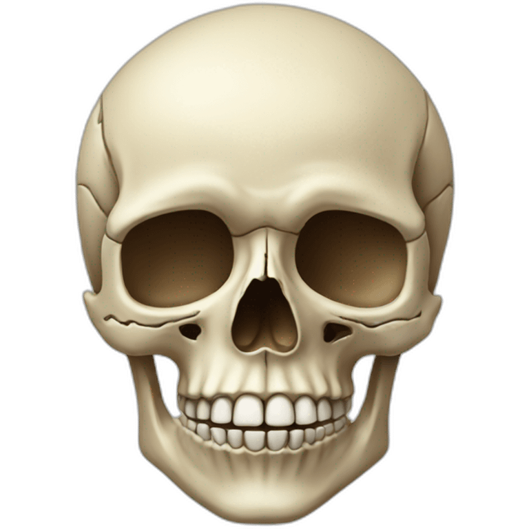 Human skull emoji