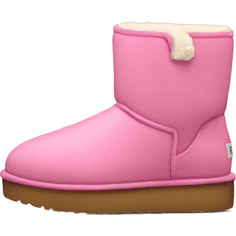 Pink Ugg with platform emoji