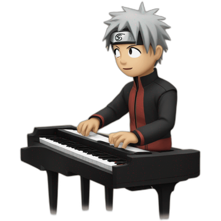 Naruto playing piano emoji