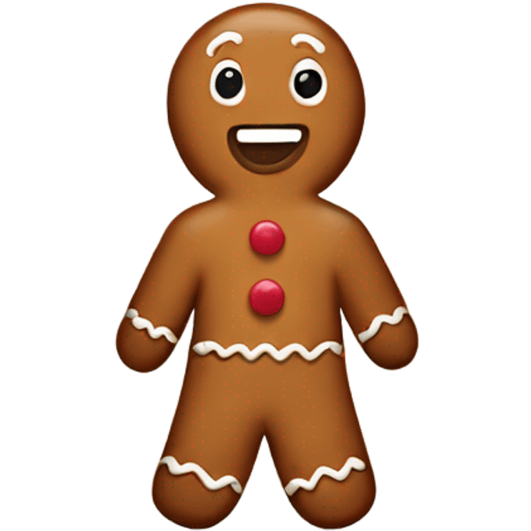 gingerbread man emoji