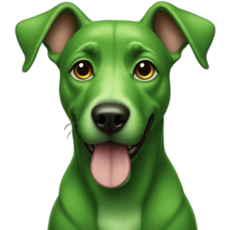 green dog emoji