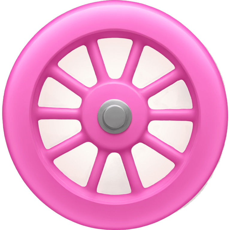 Pink wheel emoji