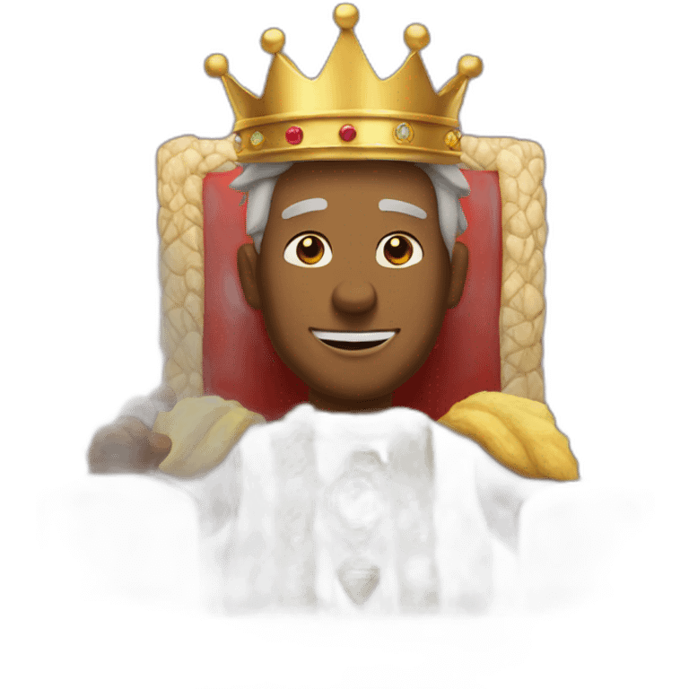 king passing his crown down emoji