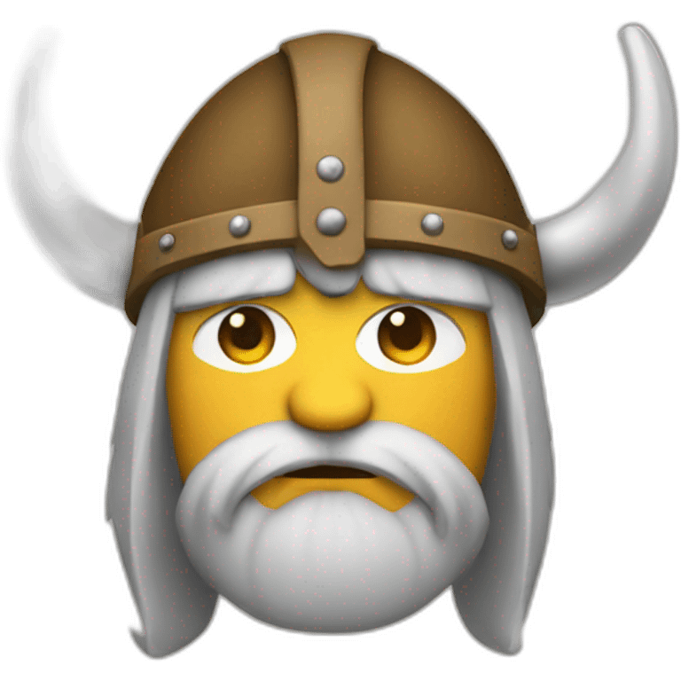 man with a viking hat emoji