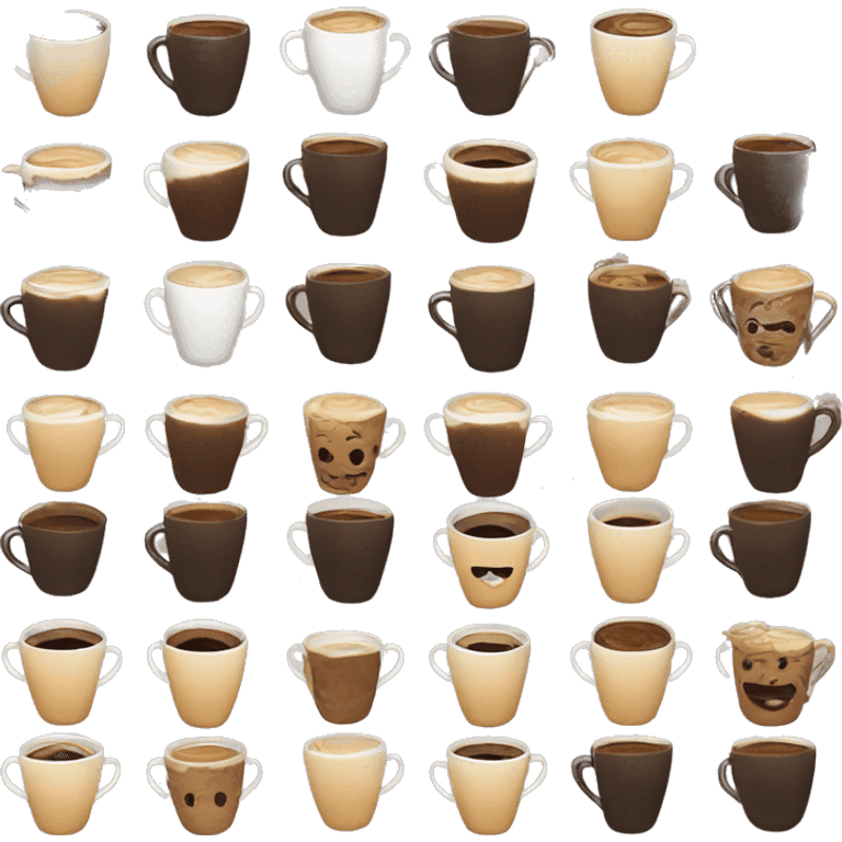 Tazas de café aesthetic  emoji