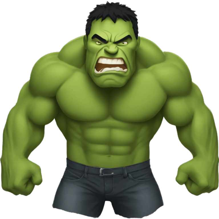 the rock become hulk emoji