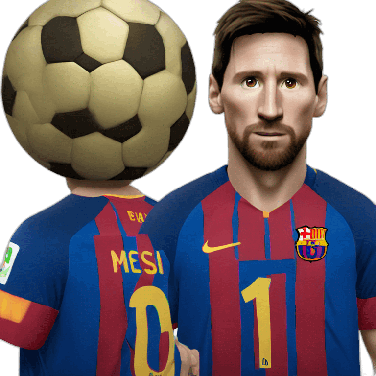 messi como papanoel emoji