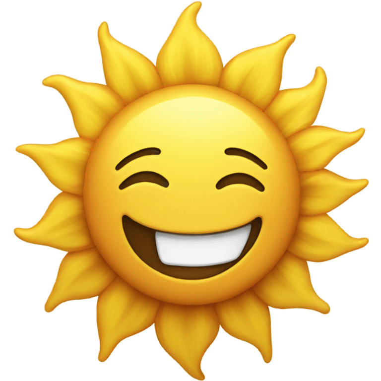 Happy sun emoji