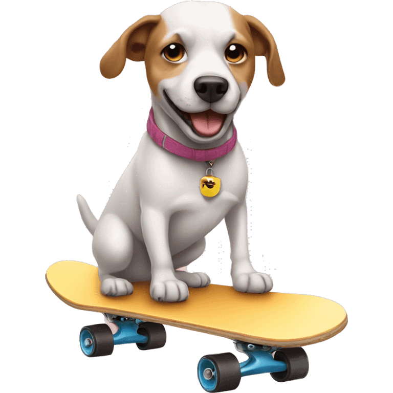 Dog on a skateboard emoji