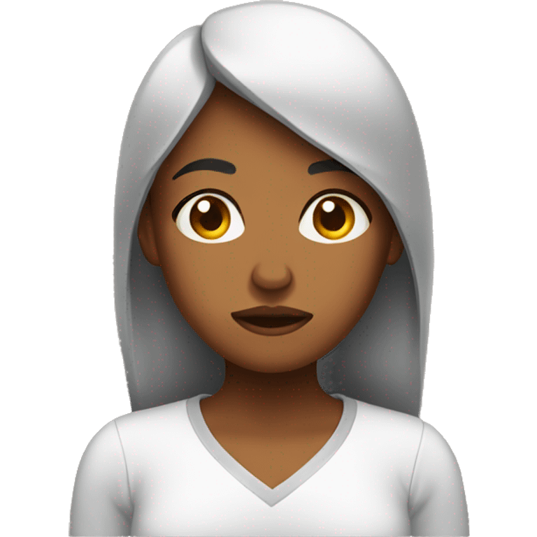 Upset brownskin  female emoji